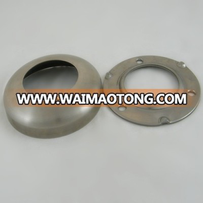 Handrail base plate with cover